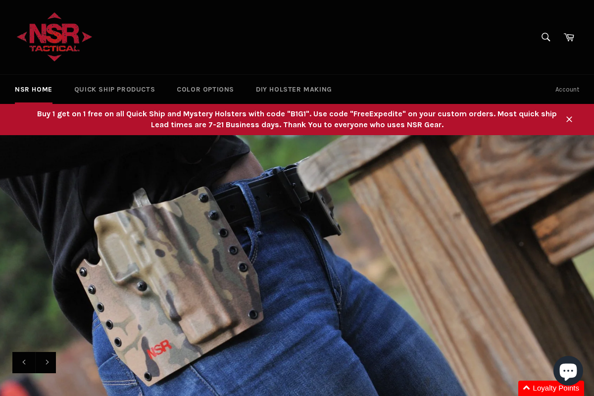 nsrtactical.com homepage screenshot