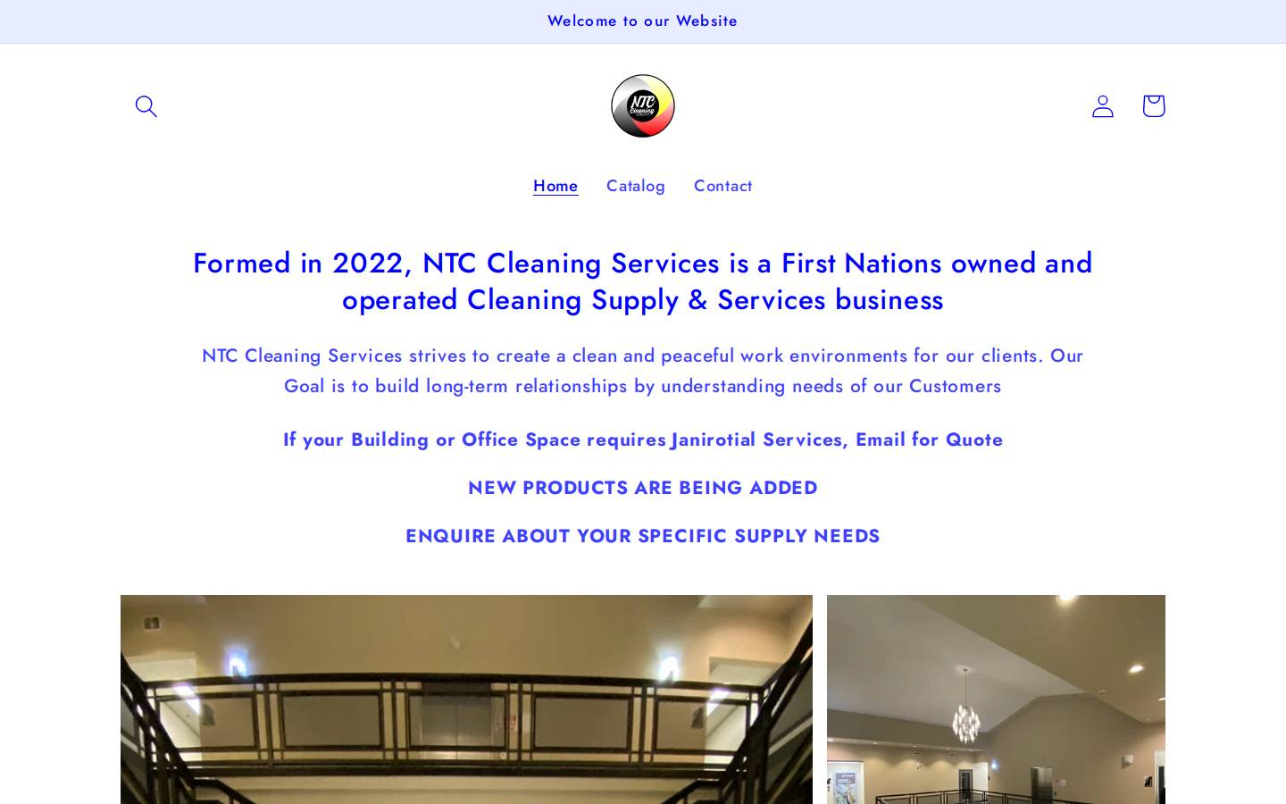 ntccleaning.com homepage screenshot