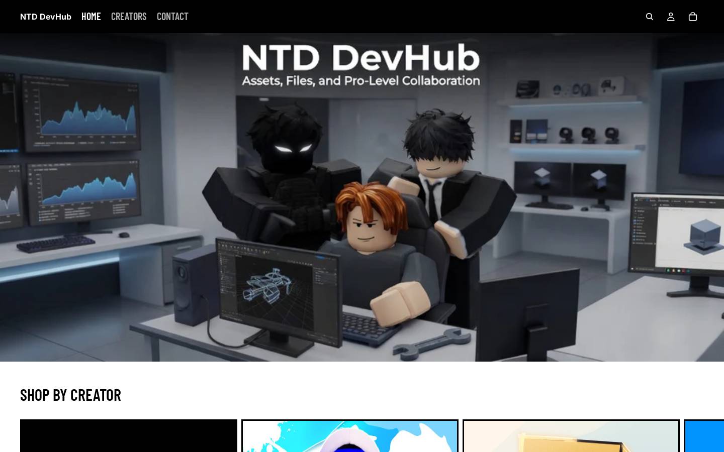 ntddevhub.com homepage screenshot