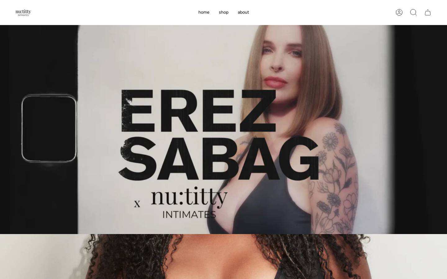 nu-titty.com homepage screenshot