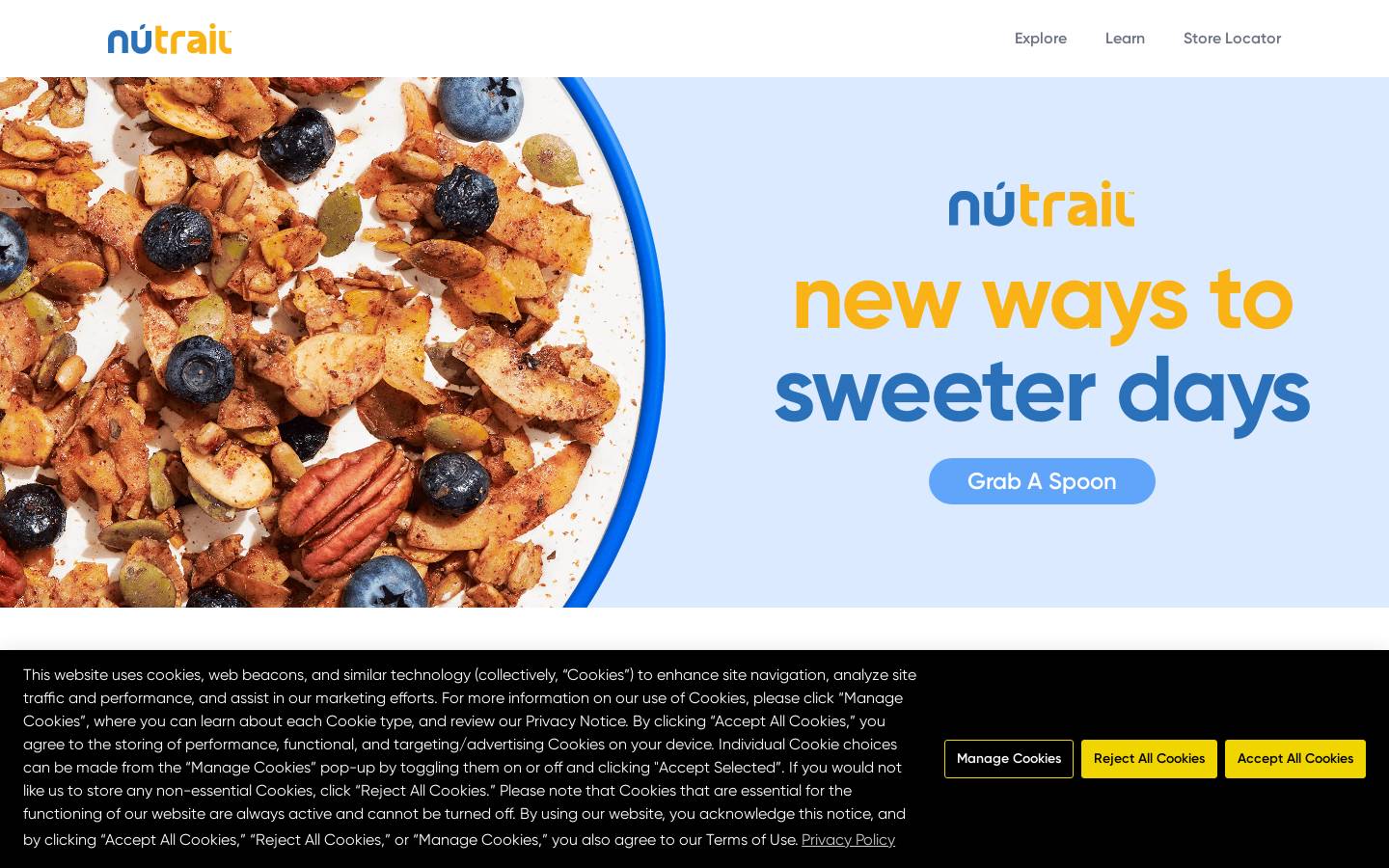 nu-trail.com homepage screenshot