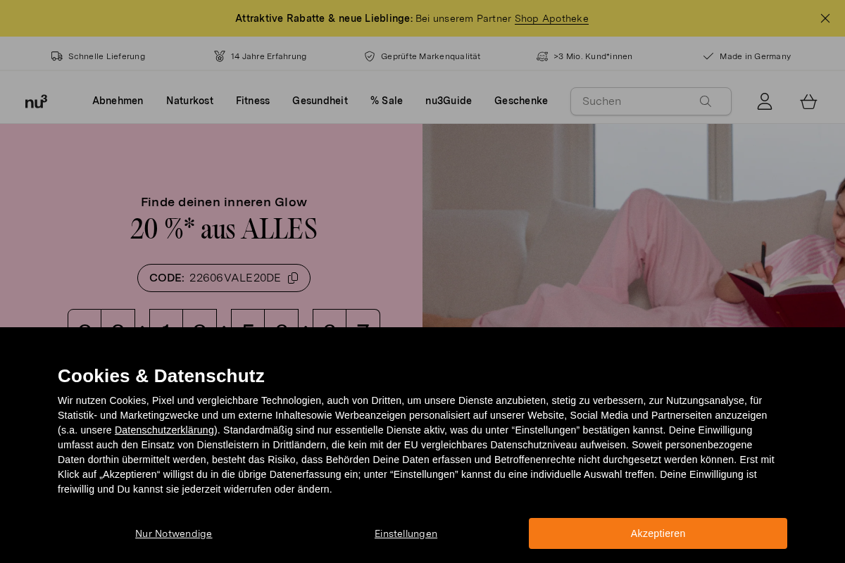 nu3 homepage screenshot