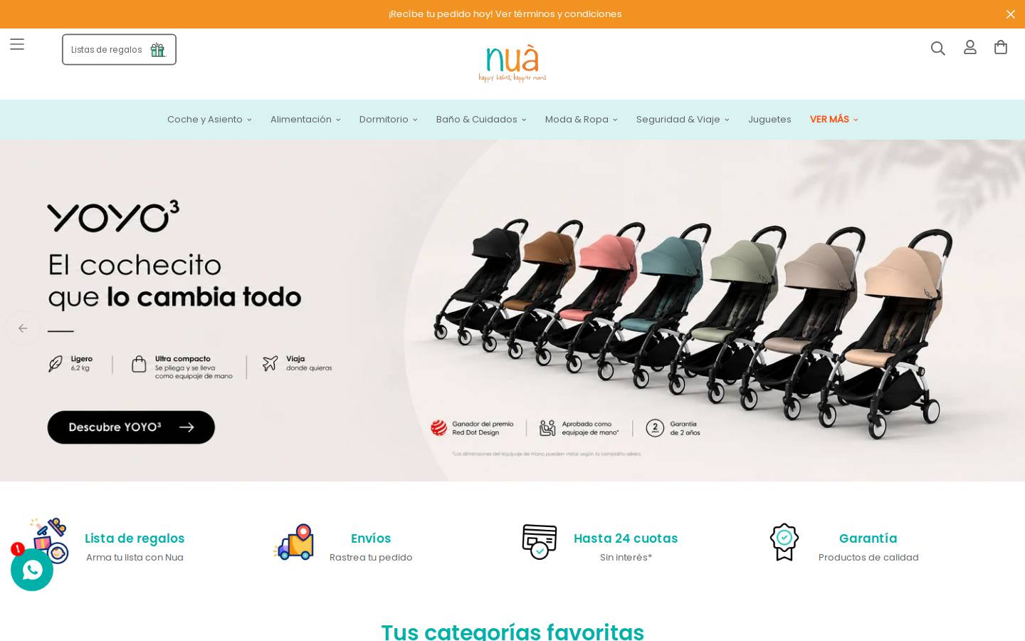 nua.pe homepage screenshot