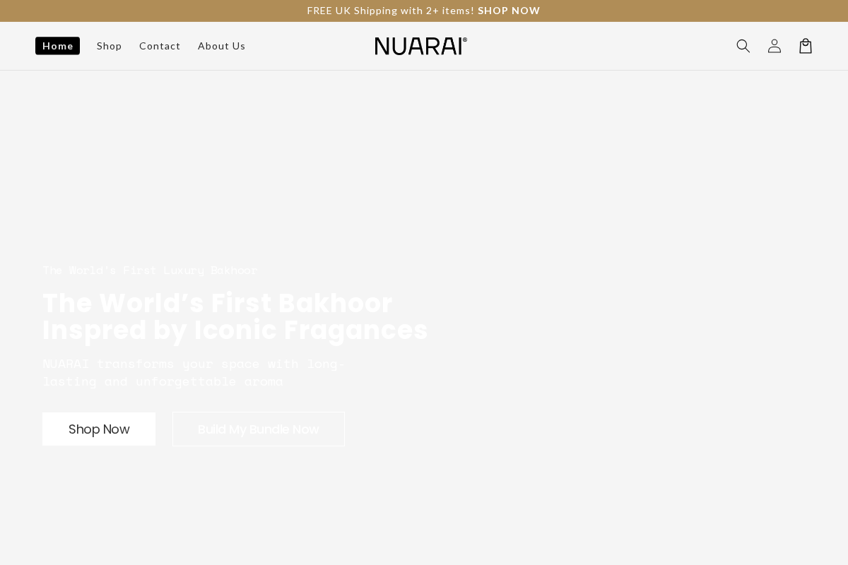 NUARAI® Worldwide homepage screenshot