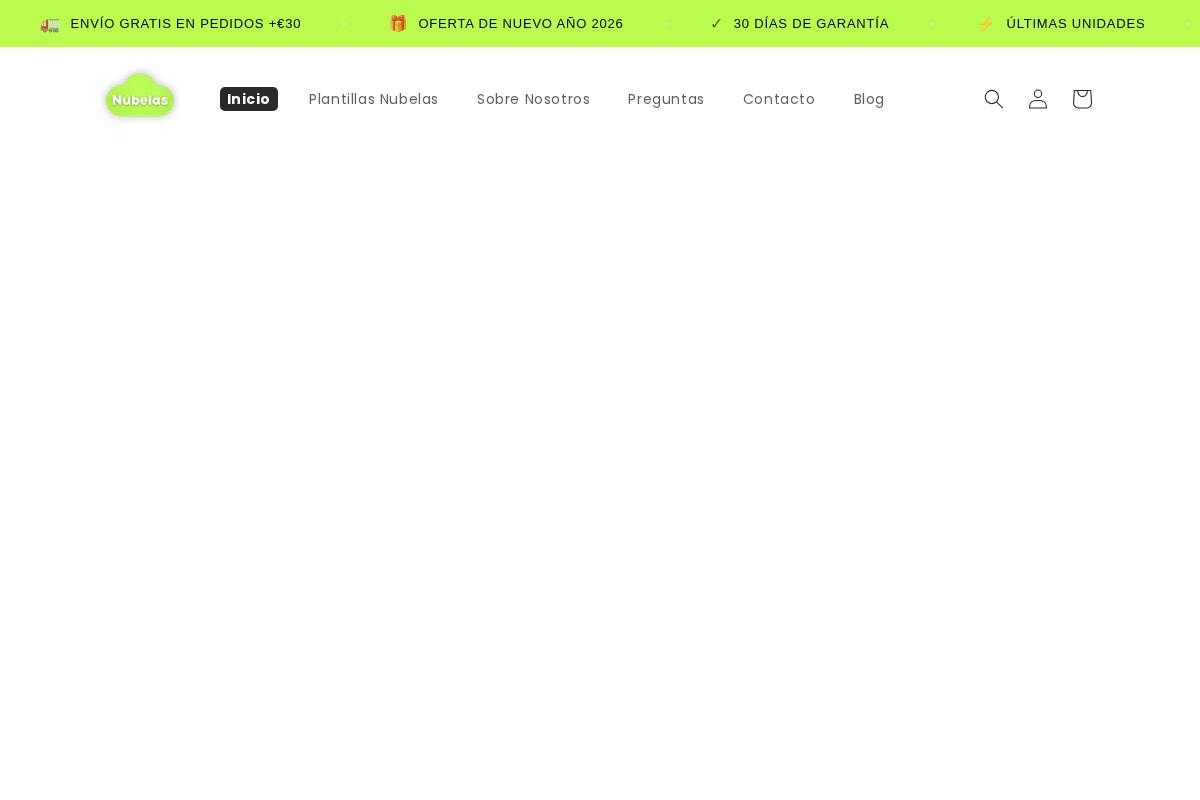 nubelas.com homepage screenshot