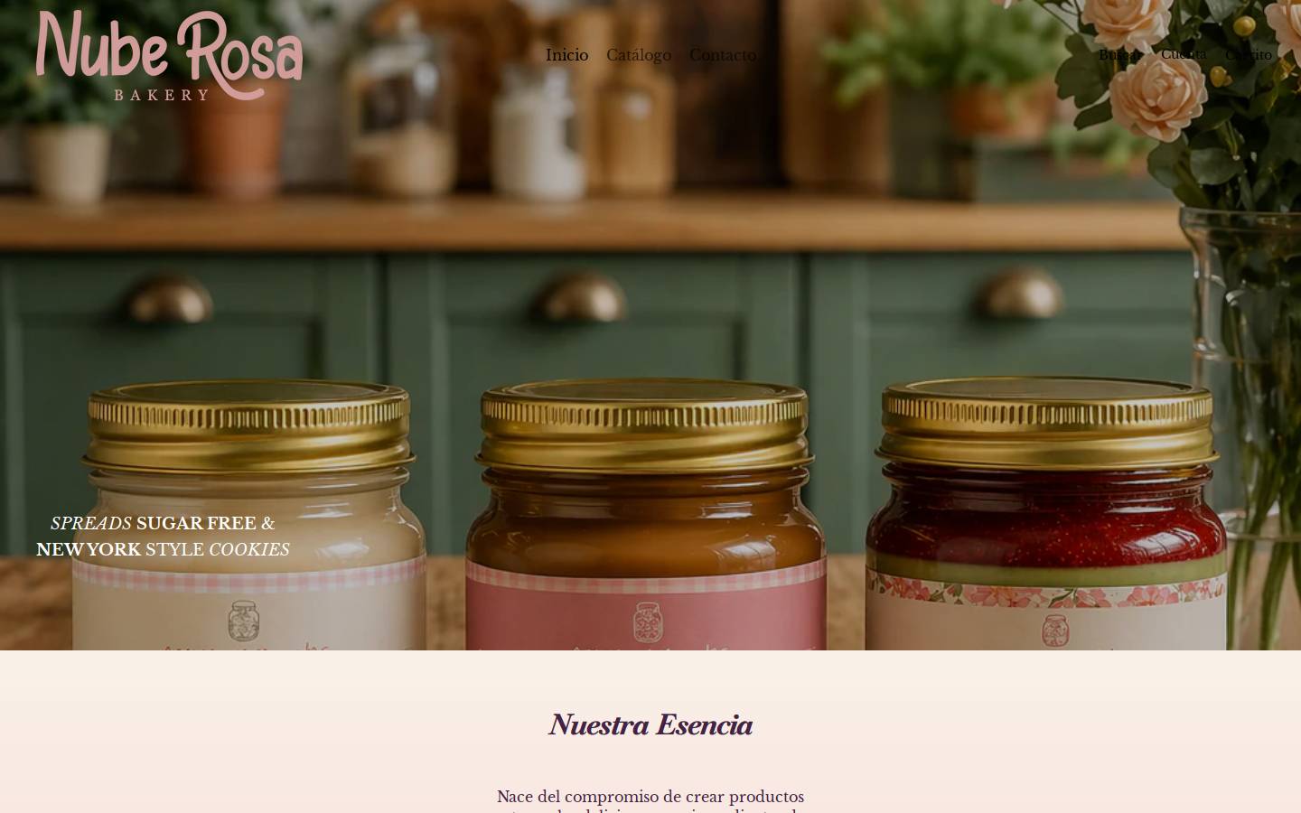 nuberosabakery.com homepage screenshot
