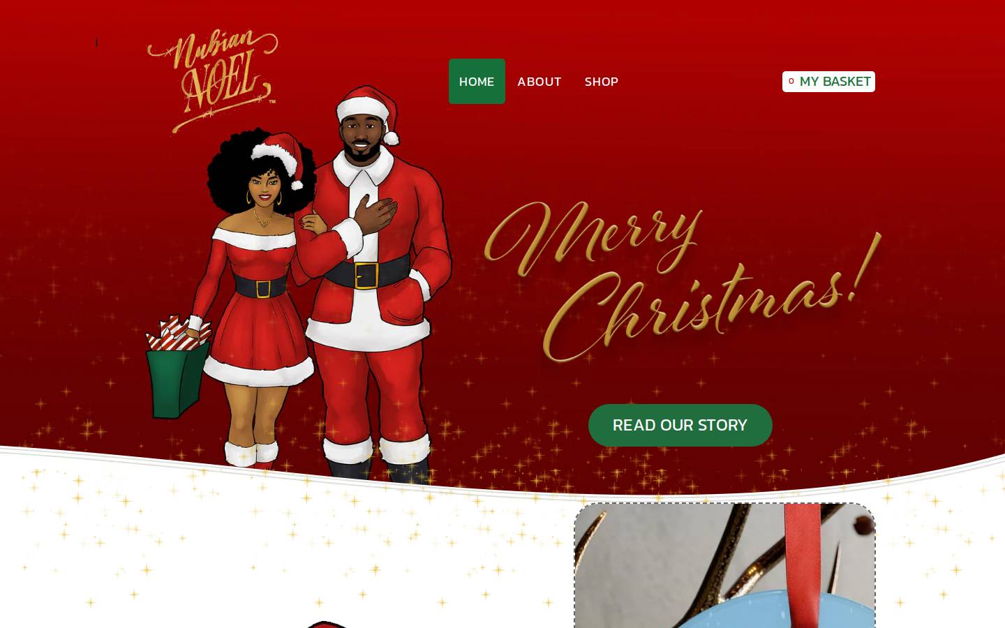 nubiannoel.com homepage screenshot