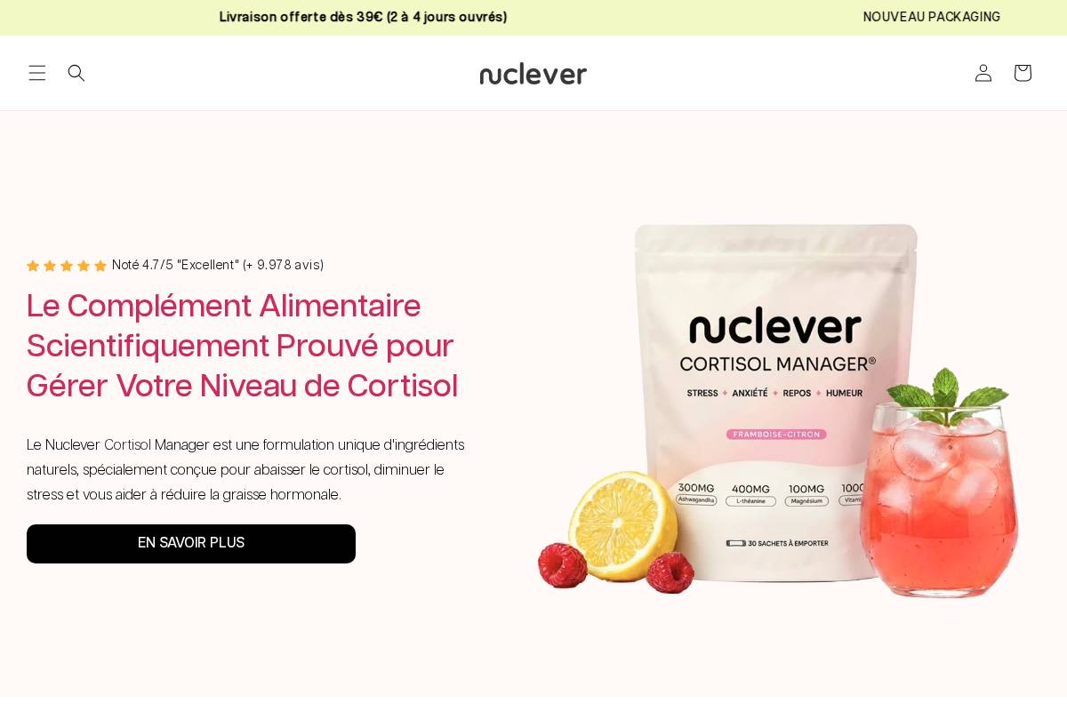 Nuclever homepage screenshot