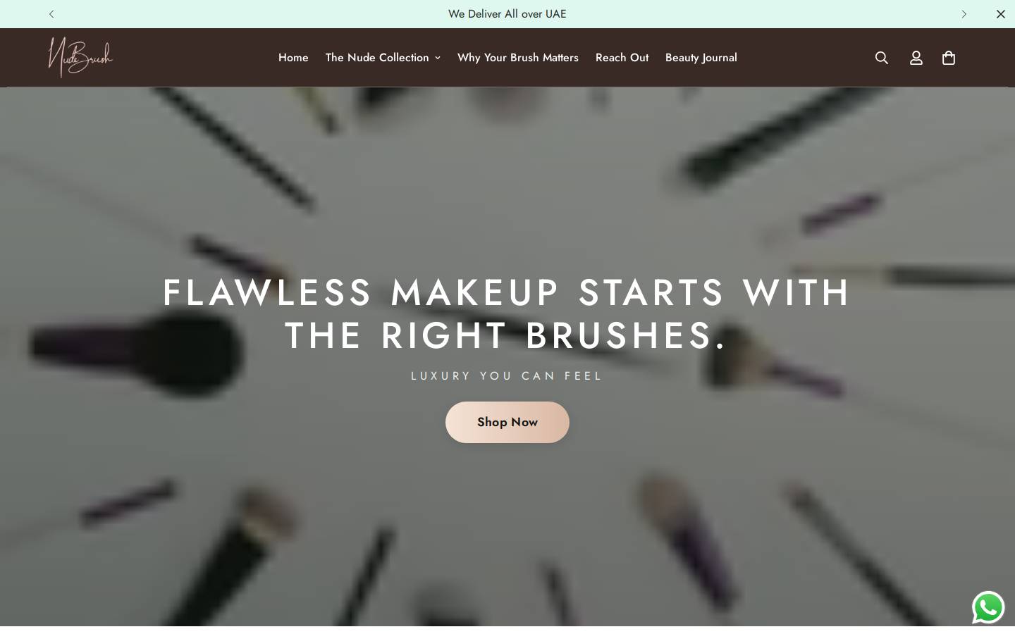 nudebrush.com homepage screenshot
