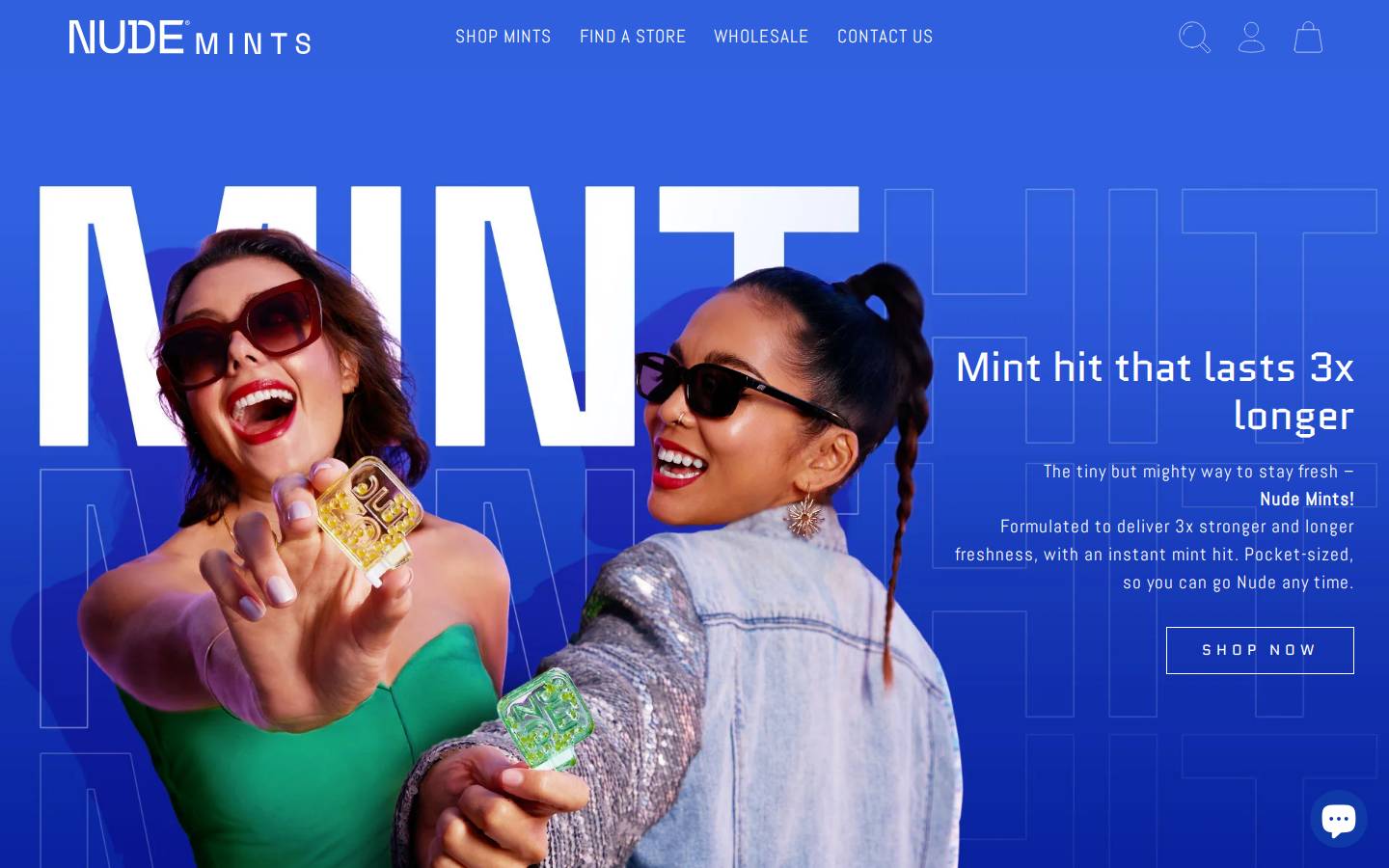 nudemint.com homepage screenshot