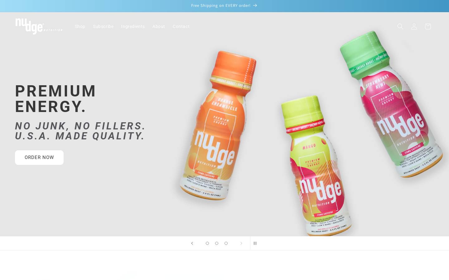 nudgelife.com homepage screenshot