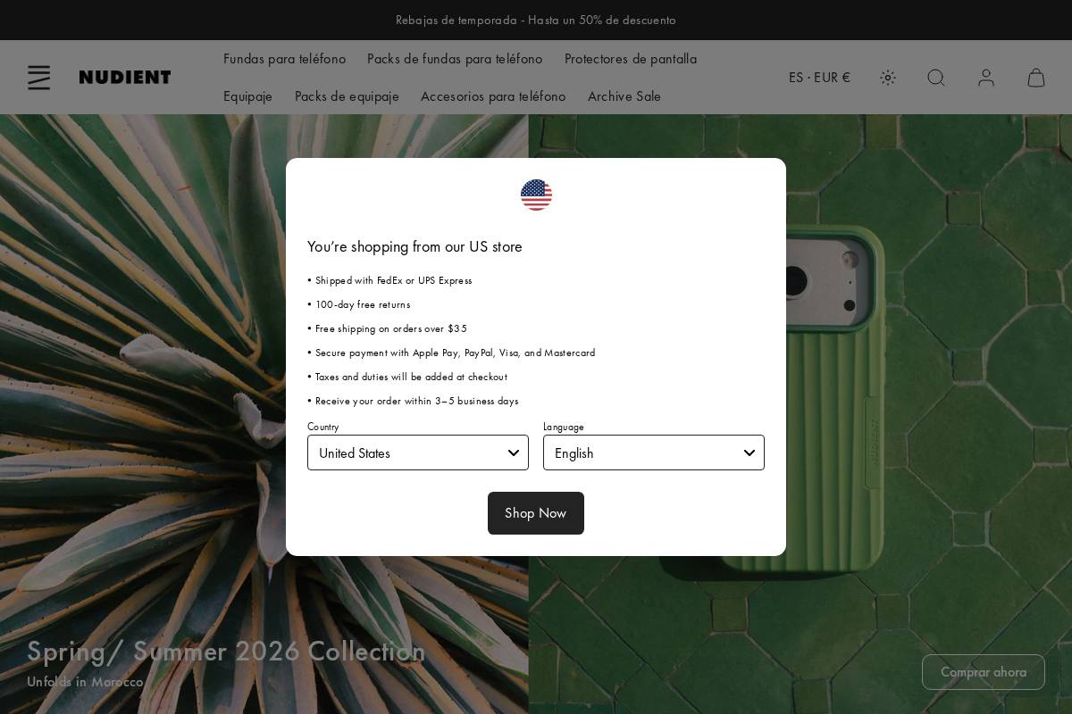 NUDIENT homepage screenshot