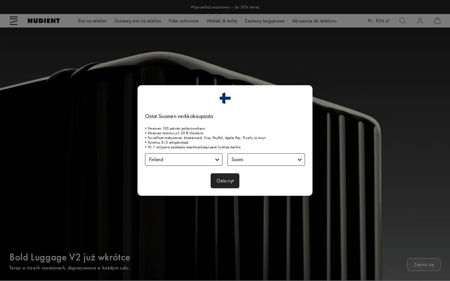 NUDIENT homepage screenshot
