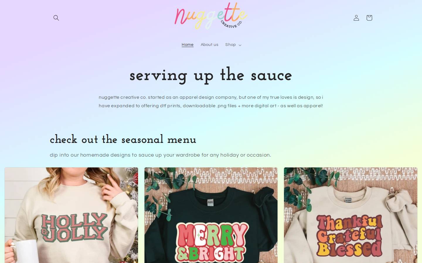 nuggettecreative.co homepage screenshot