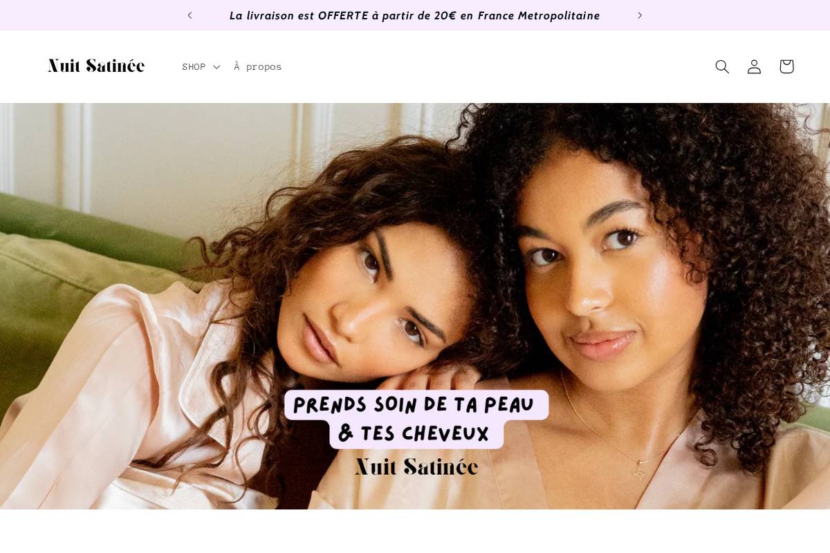 Nuitsatinee homepage screenshot