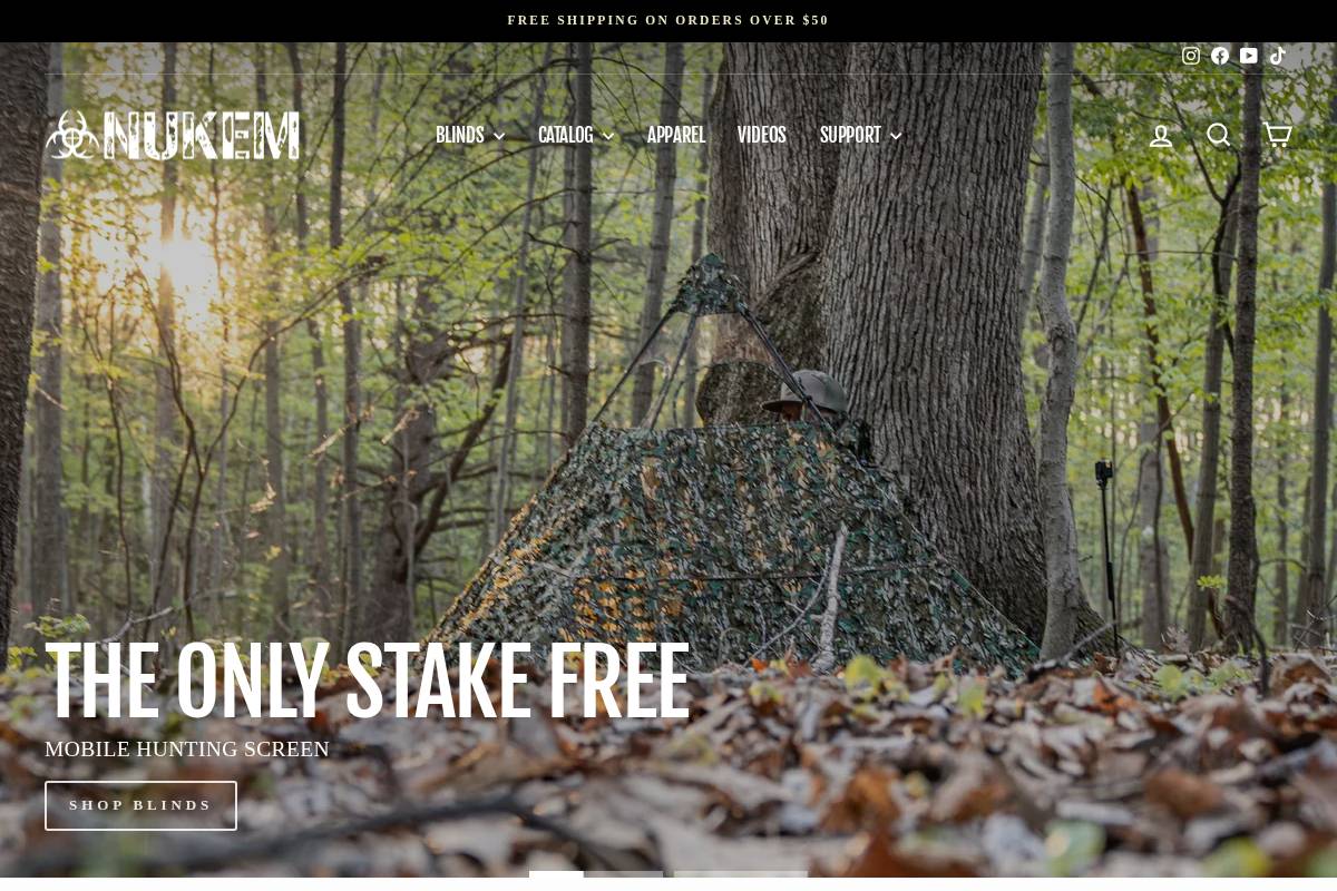 nukemhunting.com homepage screenshot