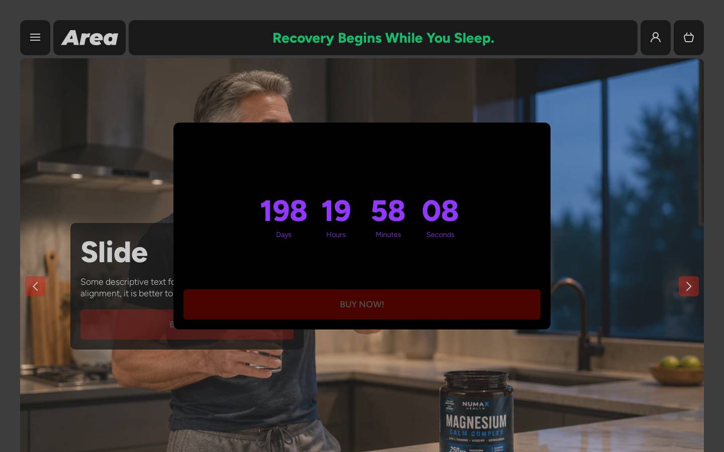 numaxhealth.com homepage screenshot