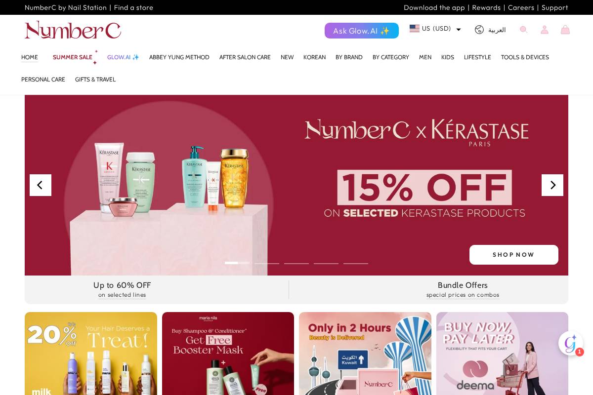 numberc.com homepage screenshot