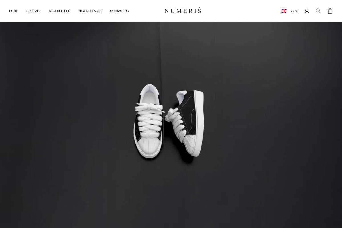 Numerisfootwear homepage screenshot