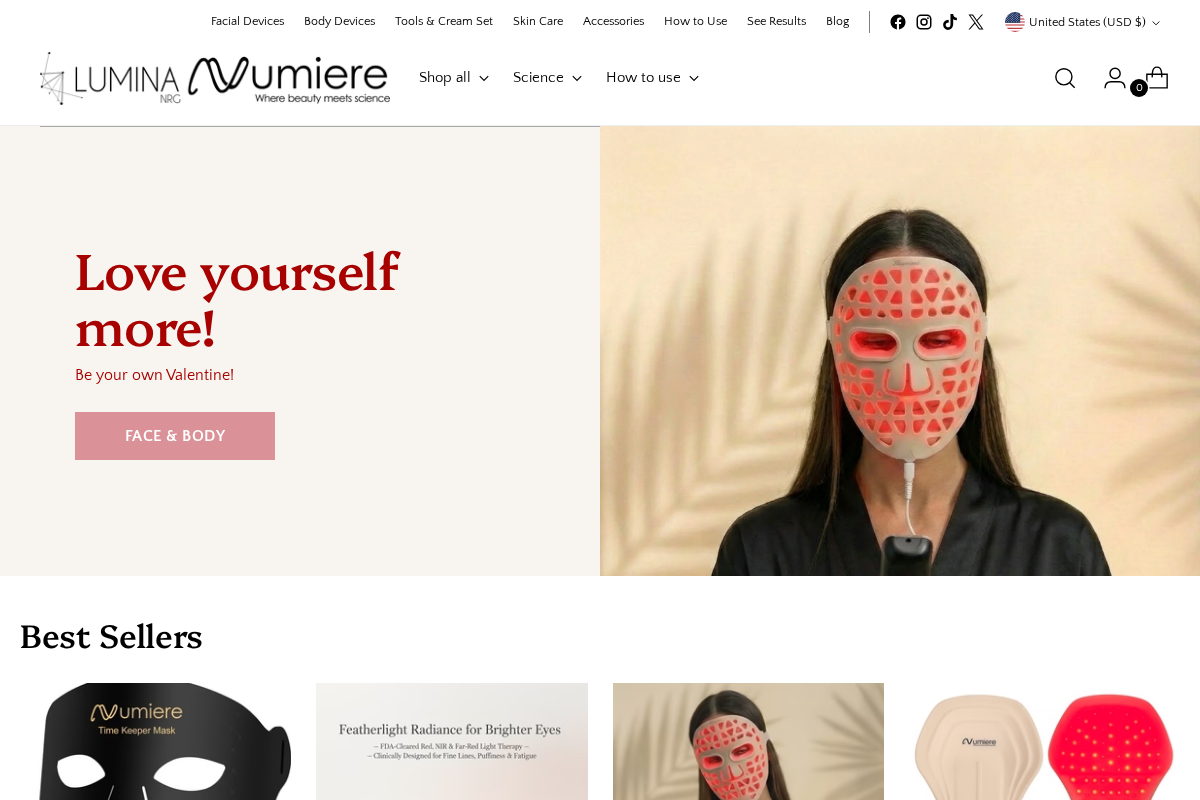 Numiere - Lumina NRG homepage screenshot