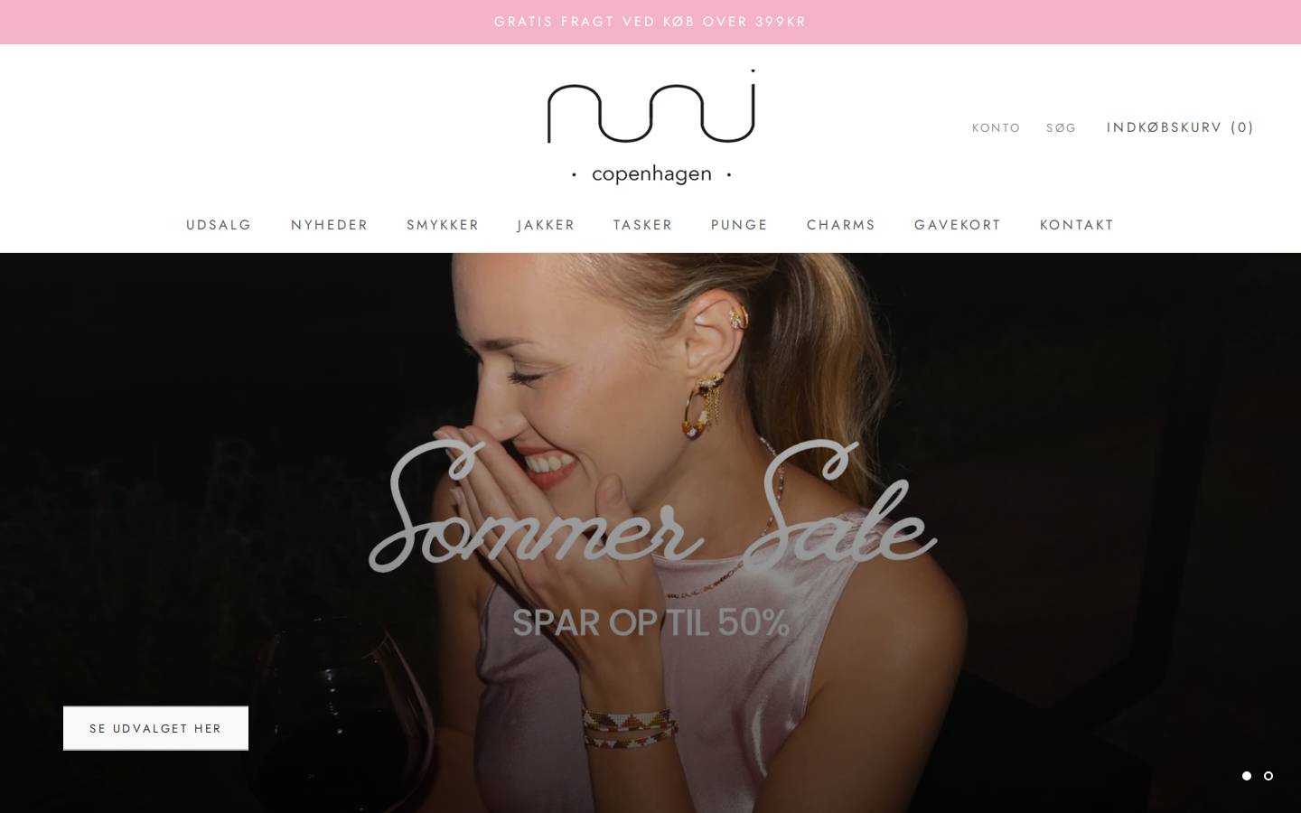 Nuni Copenhagen ApS homepage screenshot