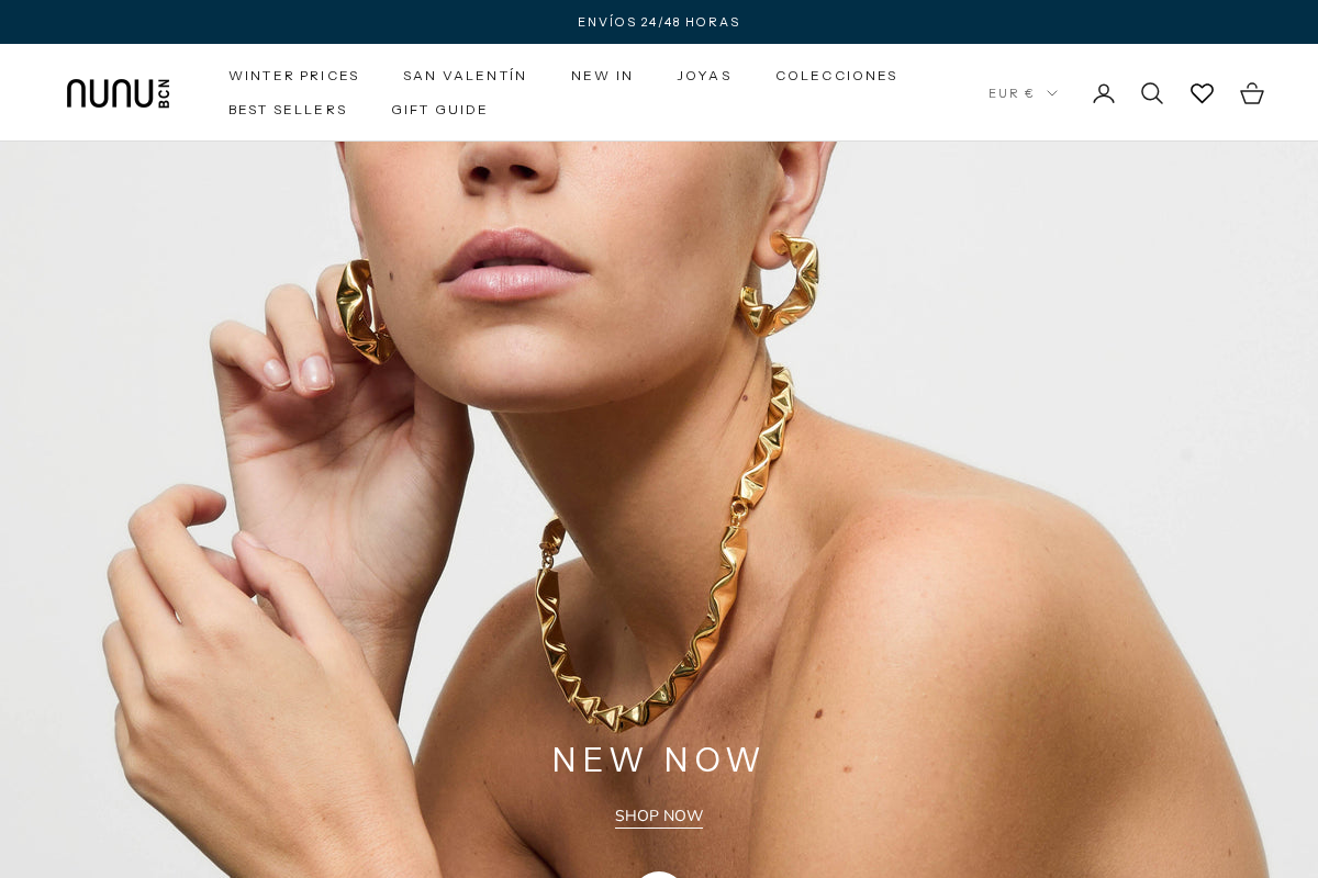 NUNU BARCELONA homepage screenshot