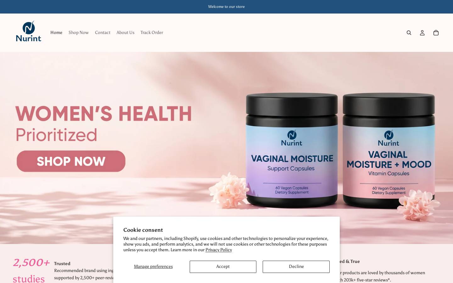 nurint.com homepage screenshot