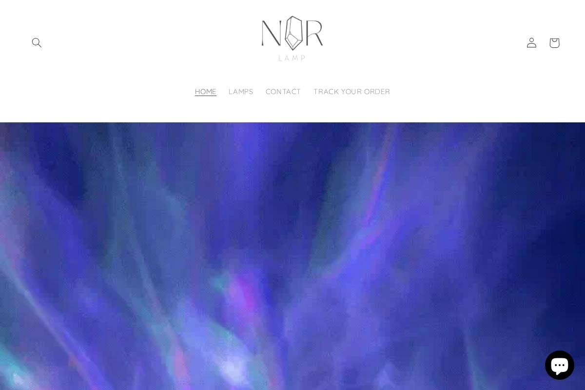 Nurlamp homepage screenshot