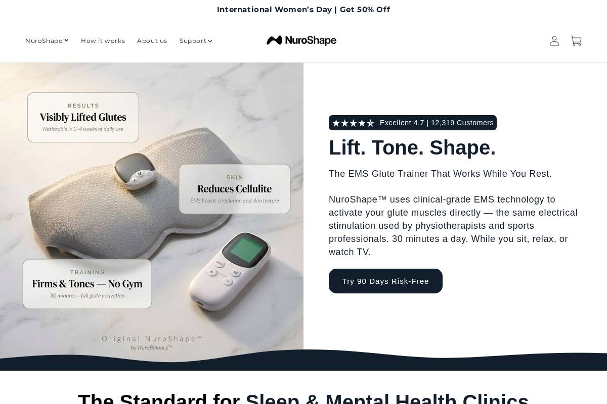 nurobalance.co homepage screenshot
