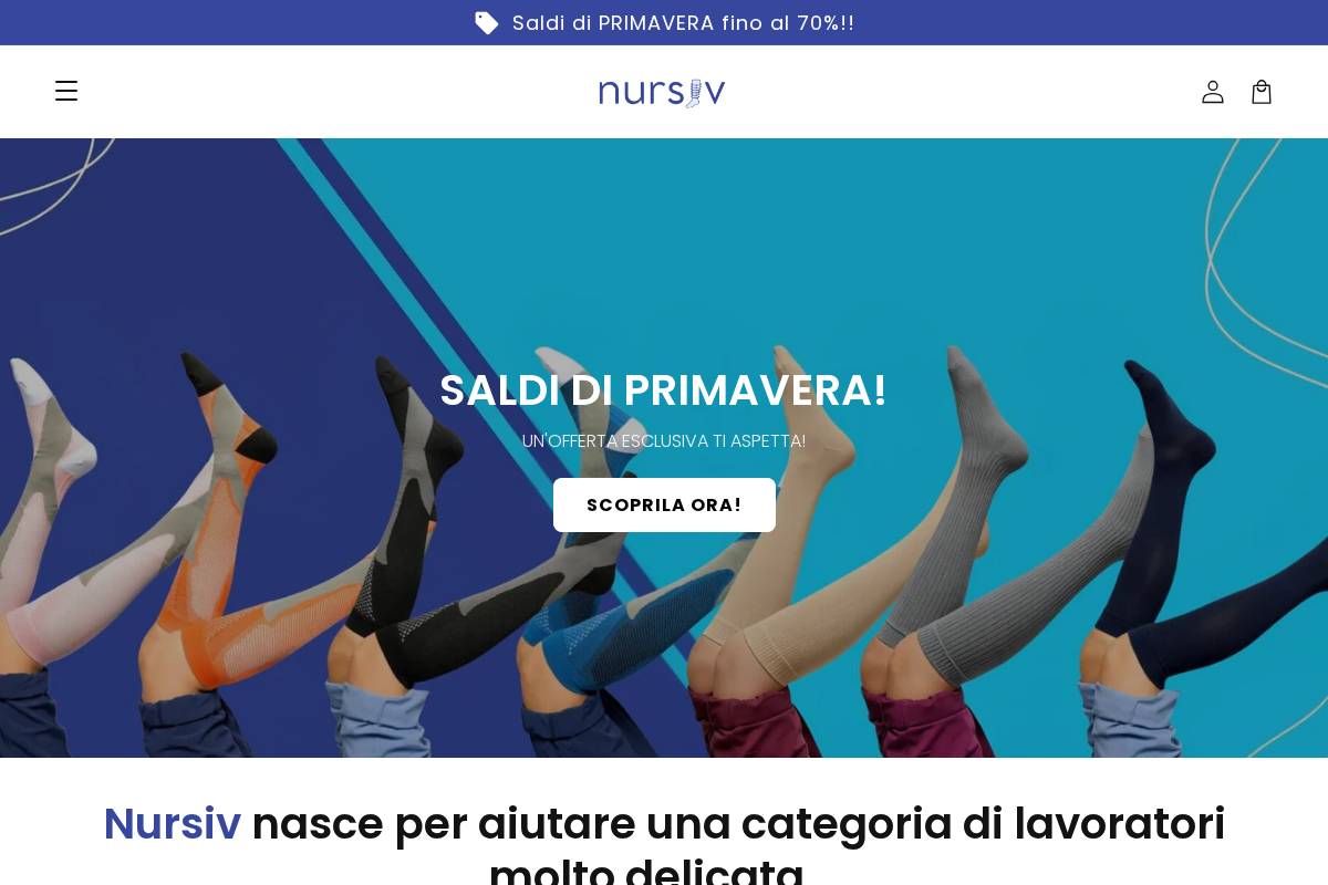 Nursiv homepage screenshot