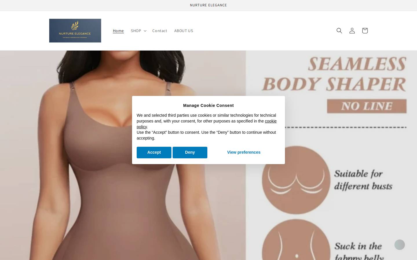 nurtureelegance.com homepage screenshot