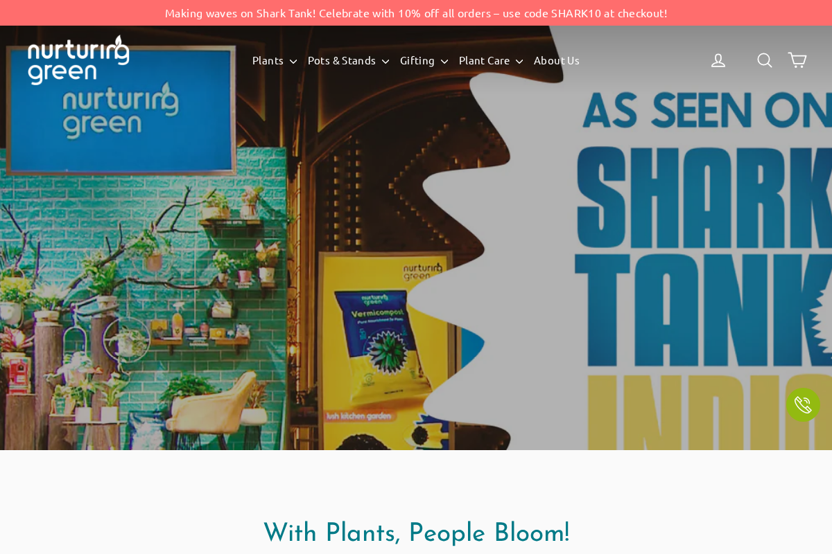 Nurturing Green homepage screenshot