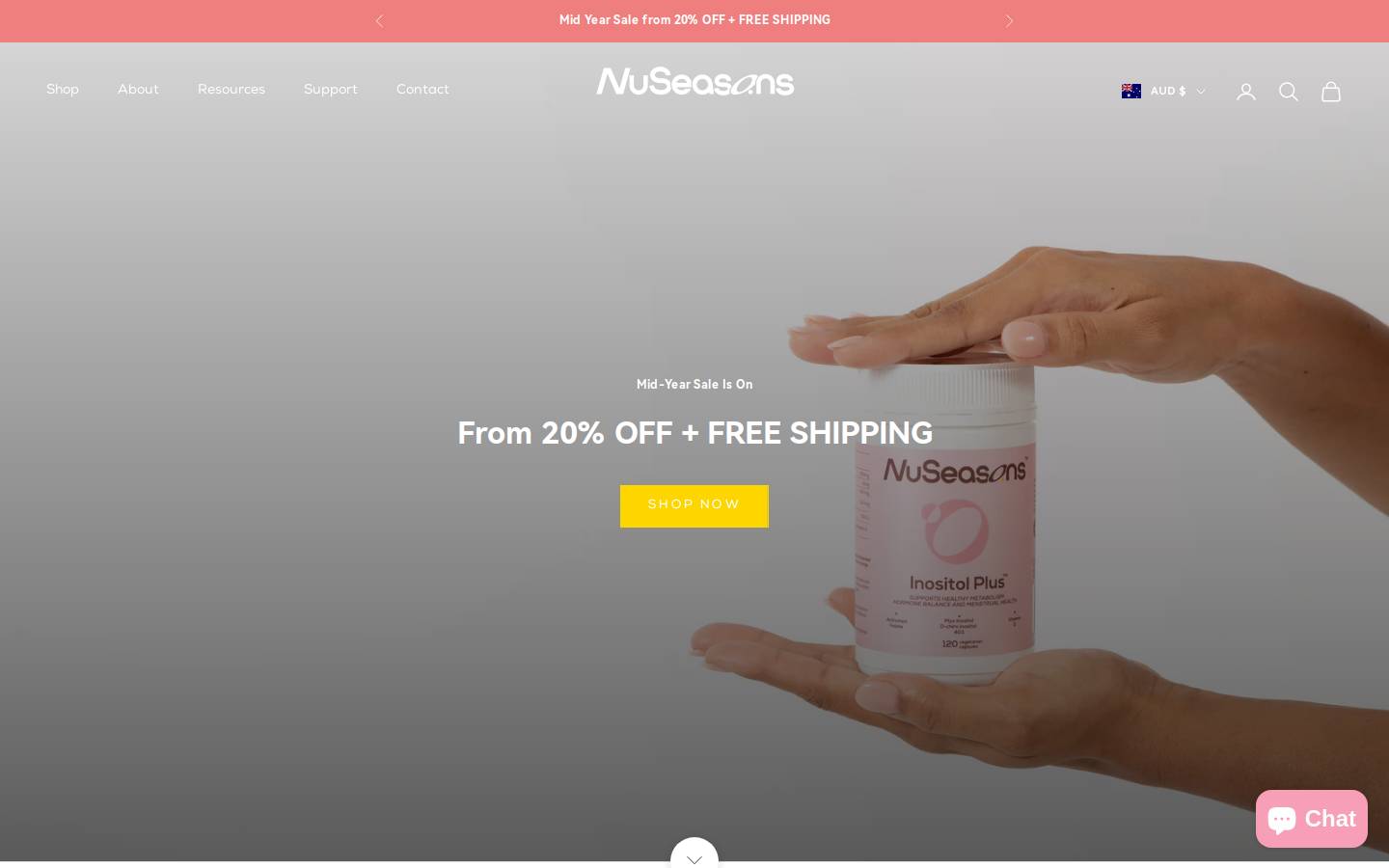 nuseasonshealth.com homepage screenshot