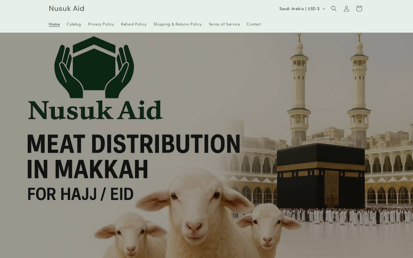 nusukaid.com homepage screenshot