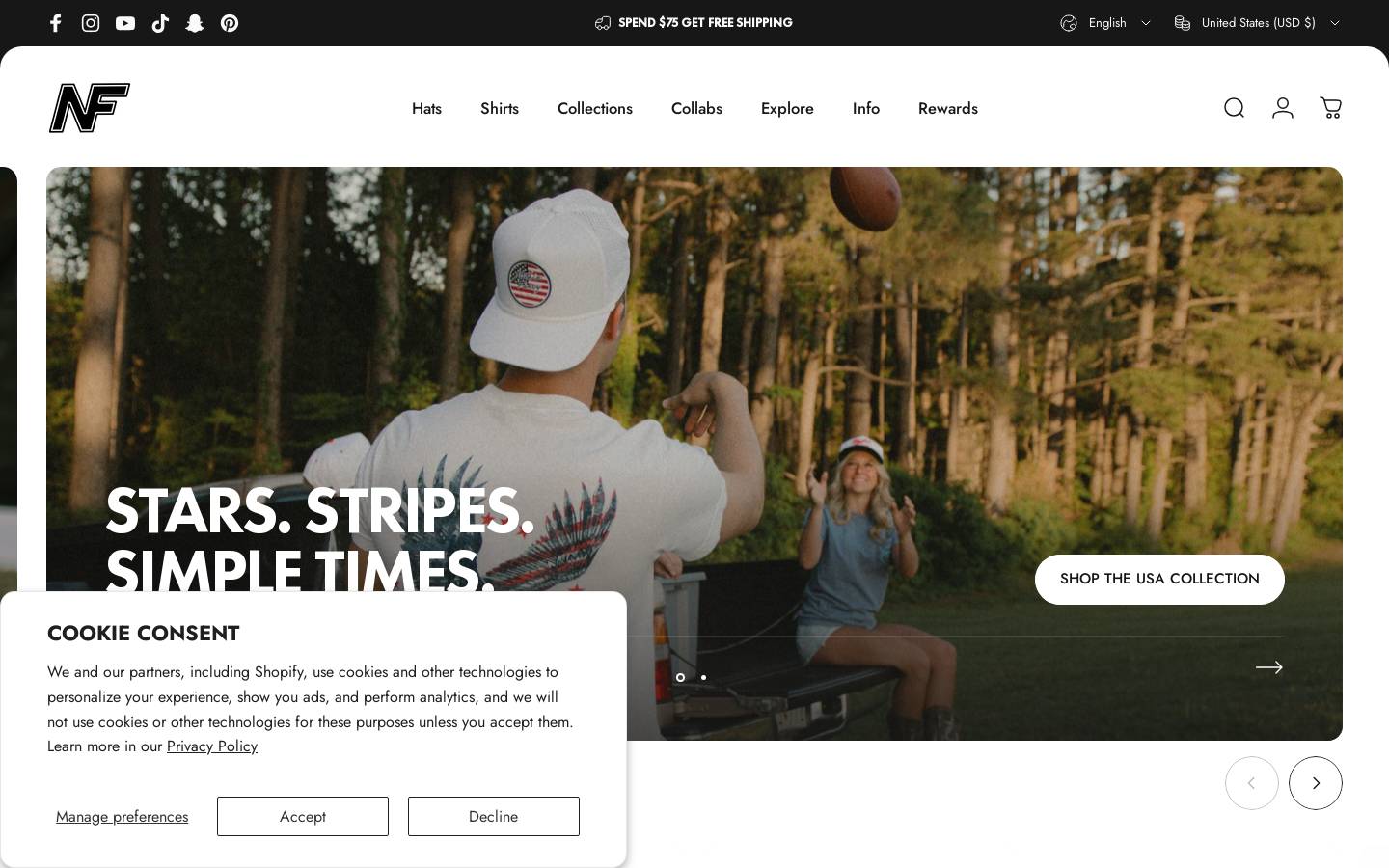 nuthinfancyoutdoors.com homepage screenshot