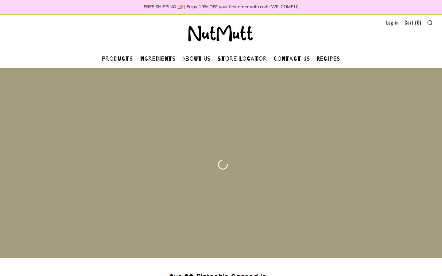 Nutmutt homepage screenshot