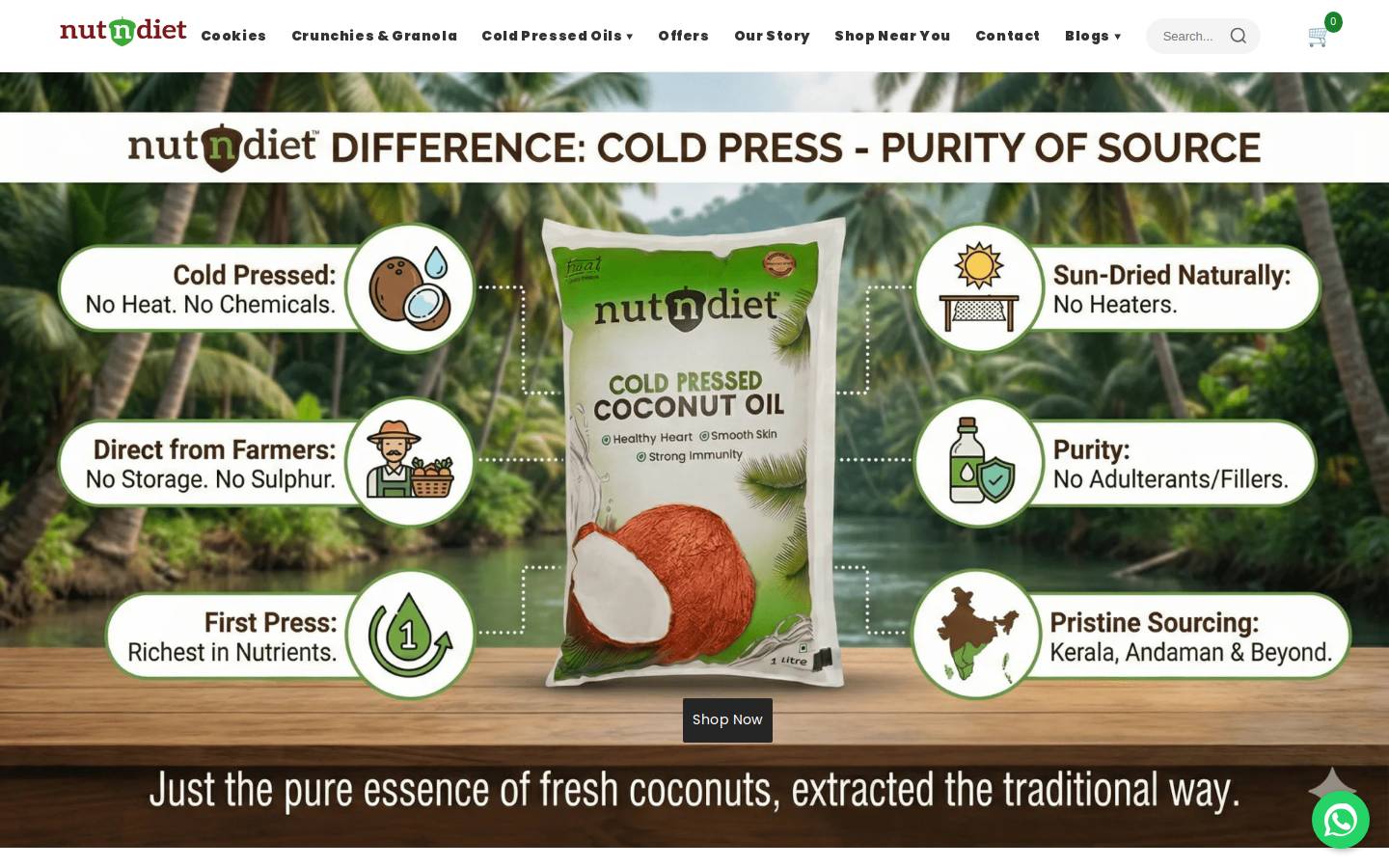 nutndiet.com homepage screenshot