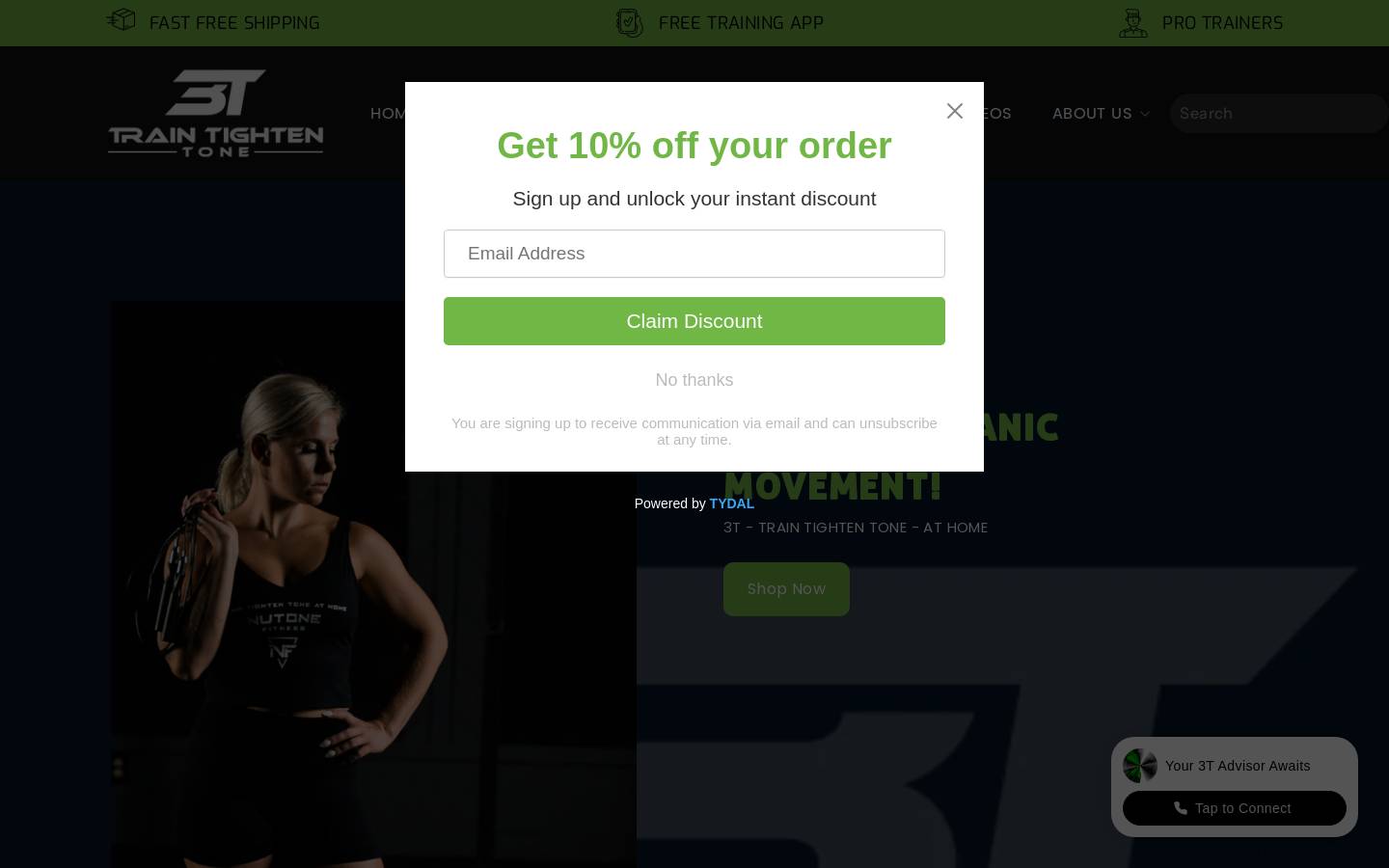 nutonefitness.com homepage screenshot