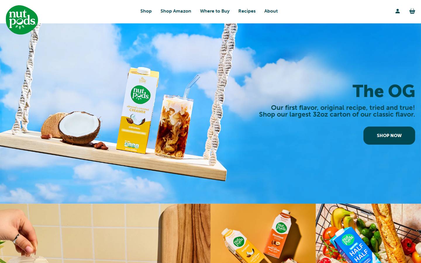 nutpods.com homepage screenshot