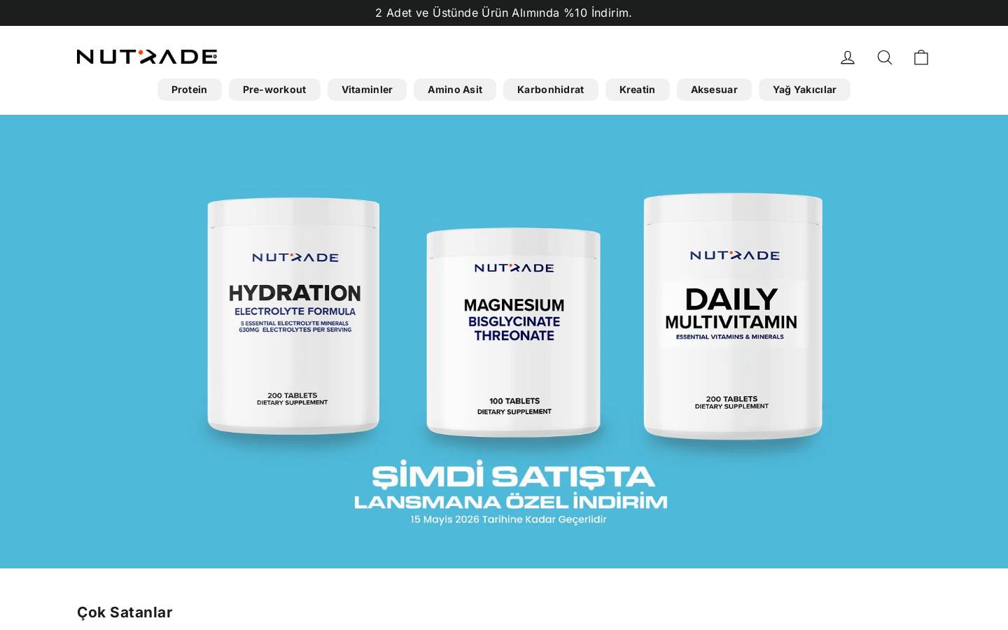 nutrade.com.tr homepage screenshot