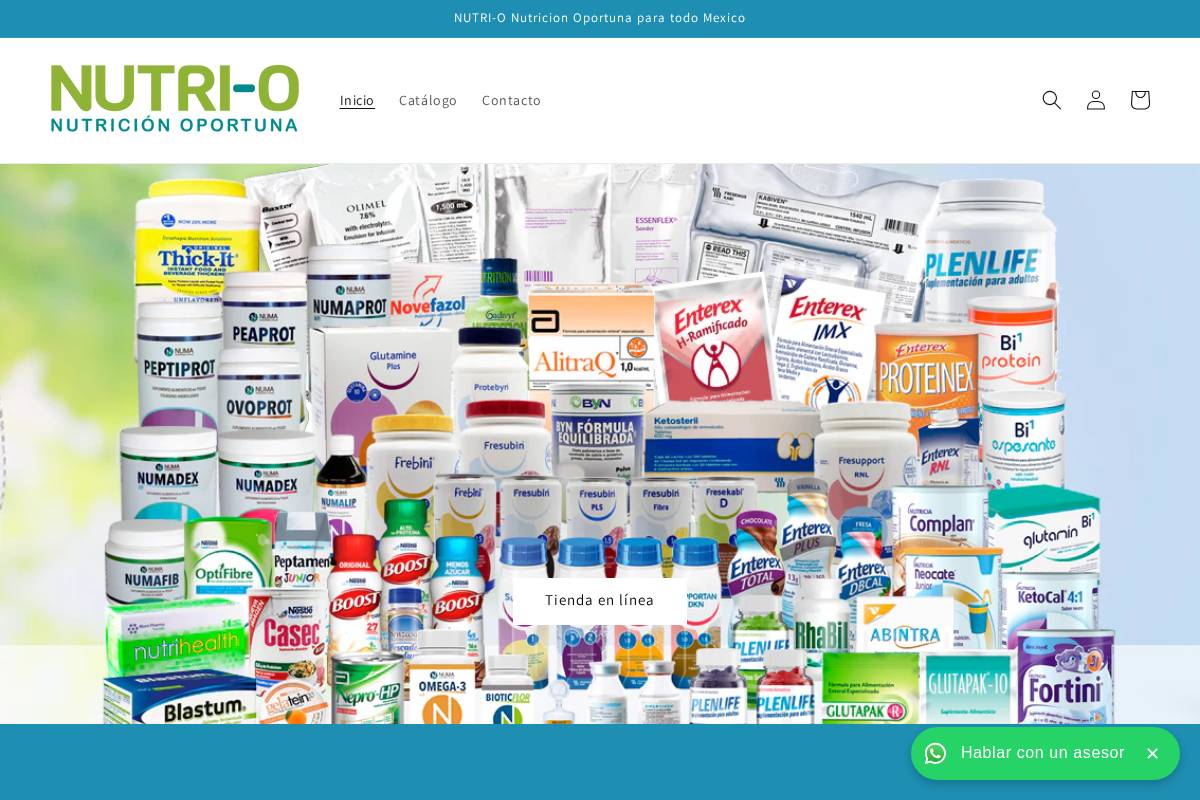 nutri-o.store homepage screenshot