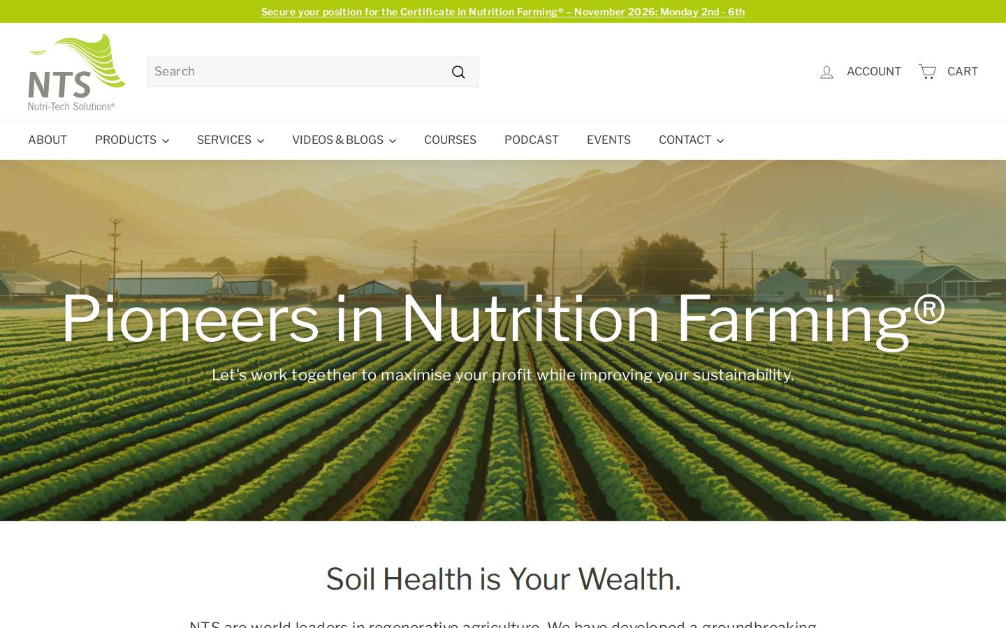 nutri-tech.com.au homepage screenshot