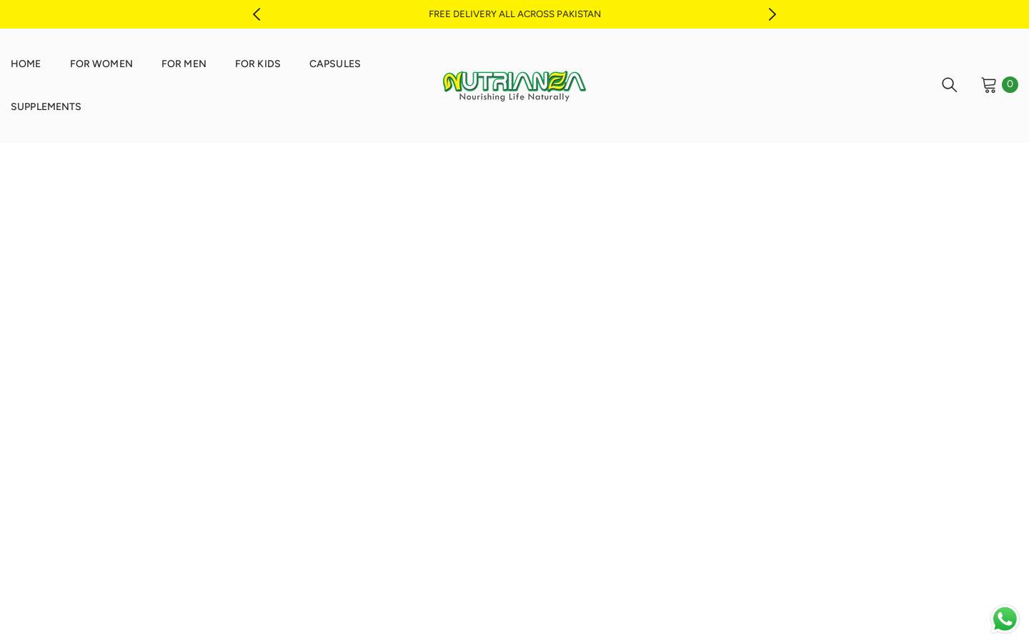 nutrianza.com homepage screenshot