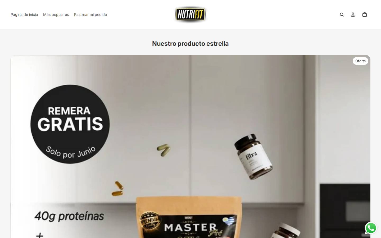 nutrifituruguay.com homepage screenshot