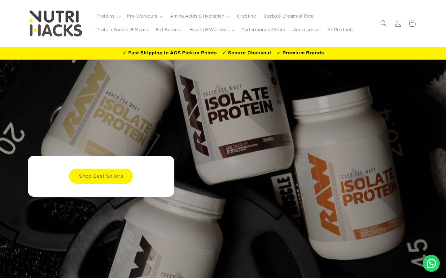 nutrihackscy.com homepage screenshot