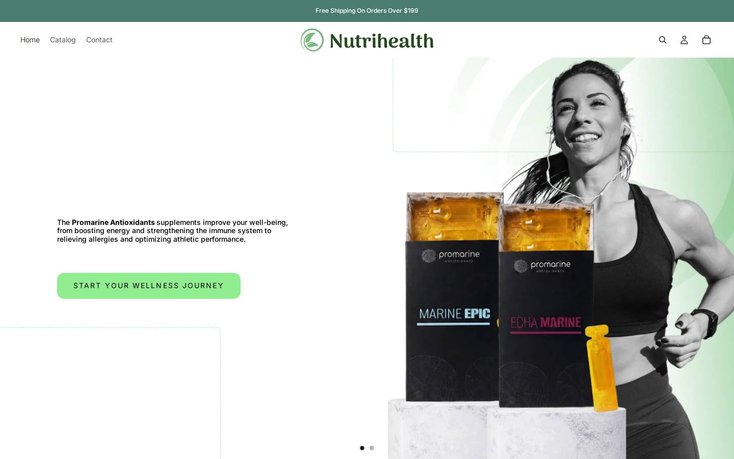 nutrihealthcorp.com homepage screenshot