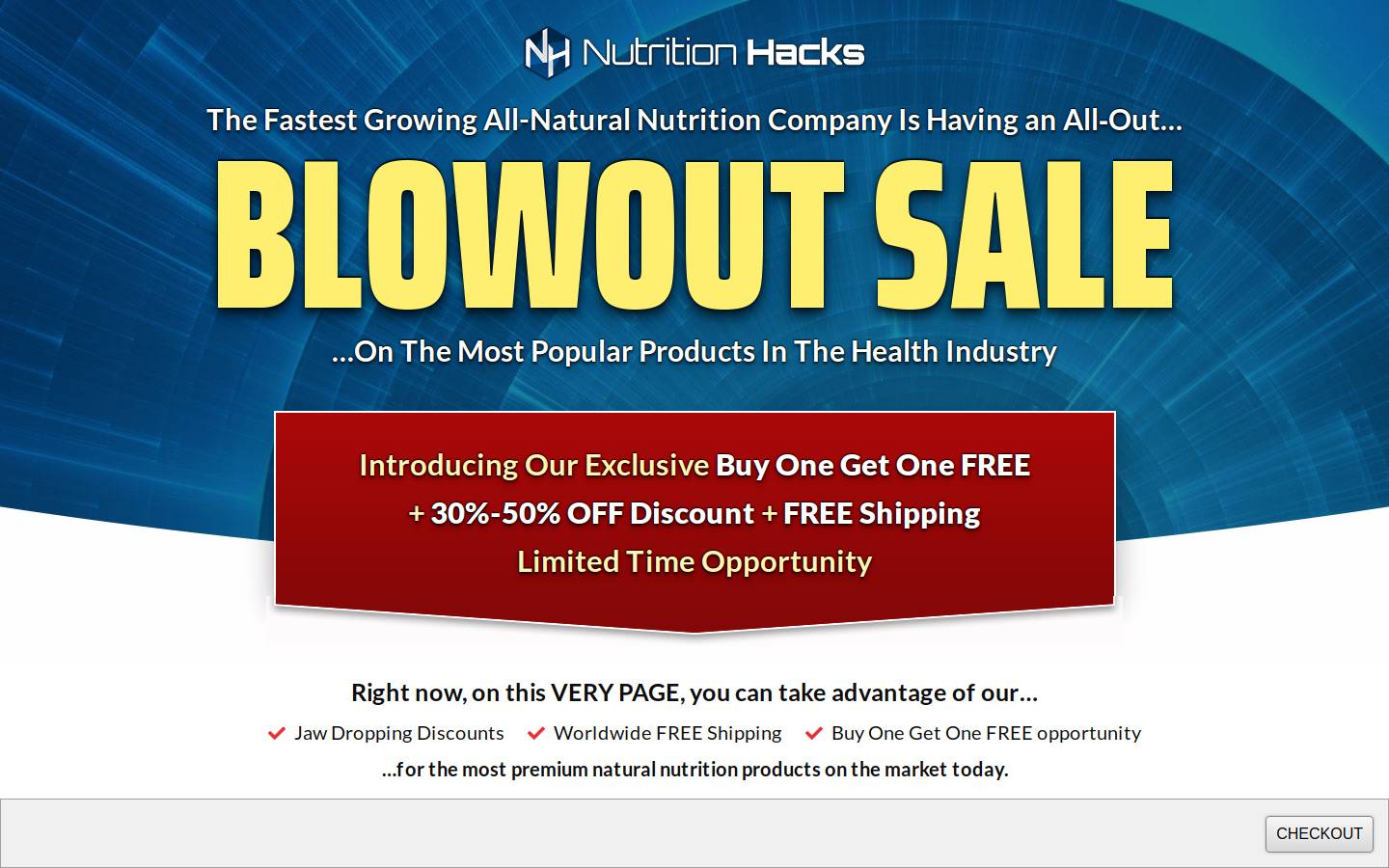 nutritionhacks.com homepage screenshot