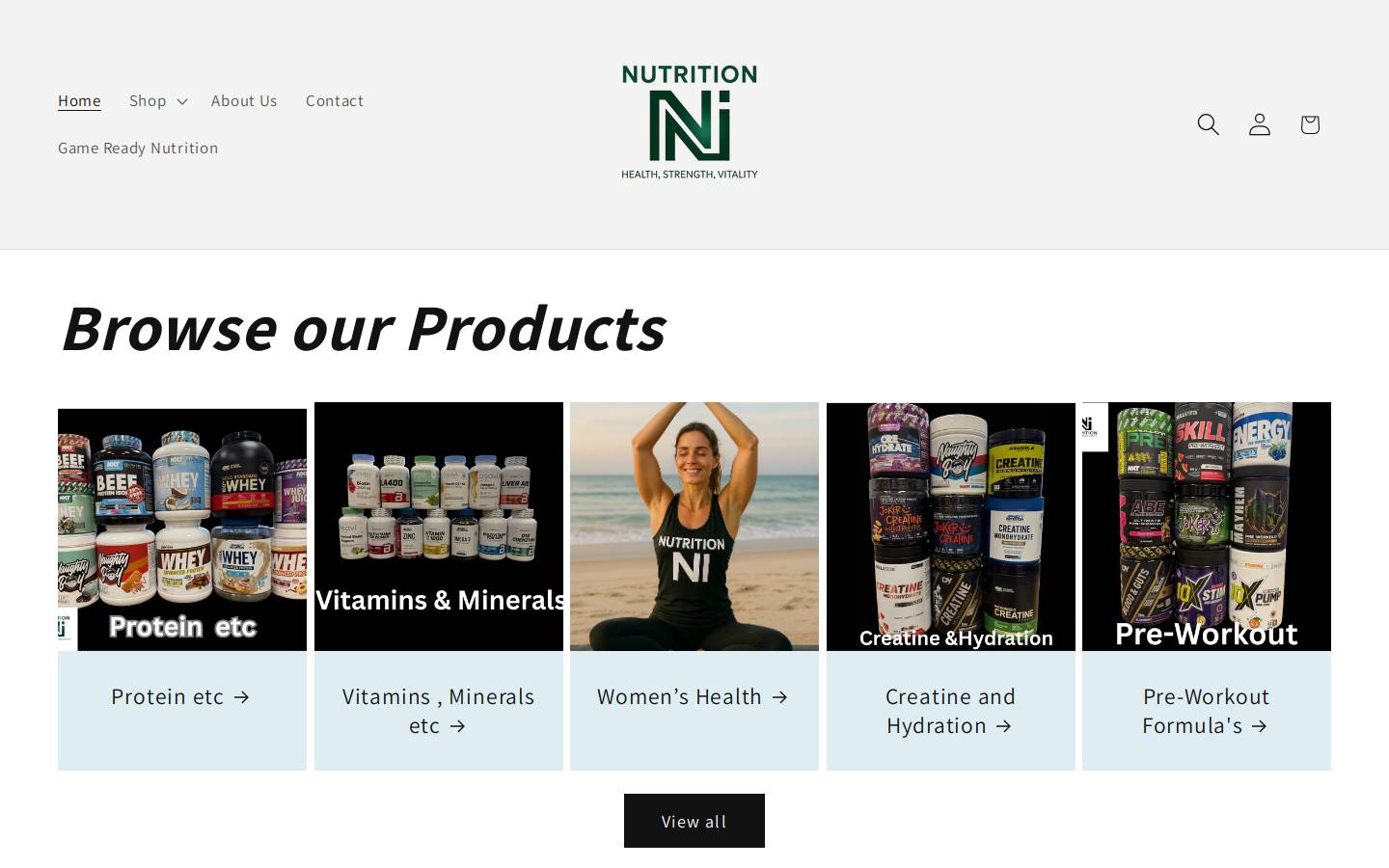 nutritionni.com homepage screenshot