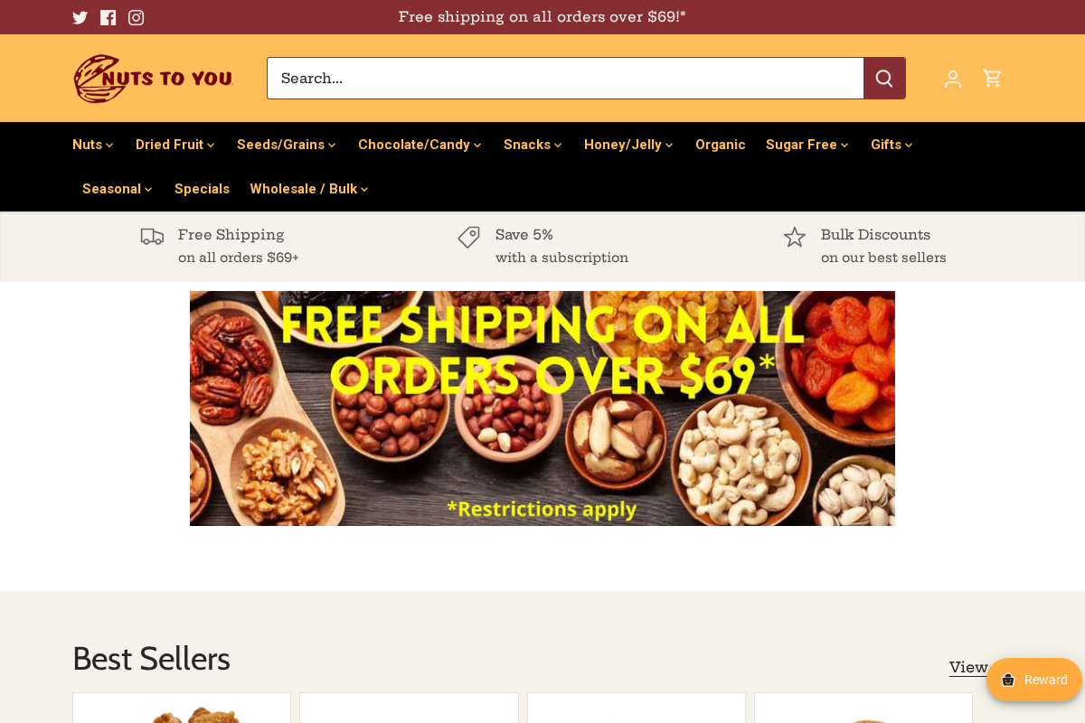 nutstoyou.com homepage screenshot