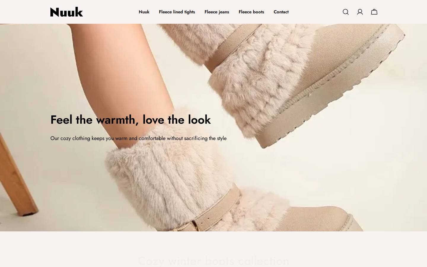 nuuk-store.com homepage screenshot